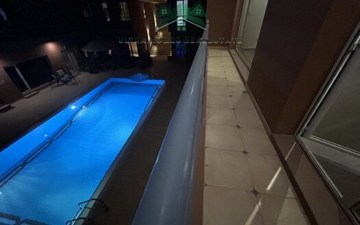 for rent in abu al hasania 3 bedrooms duplex with a balcony